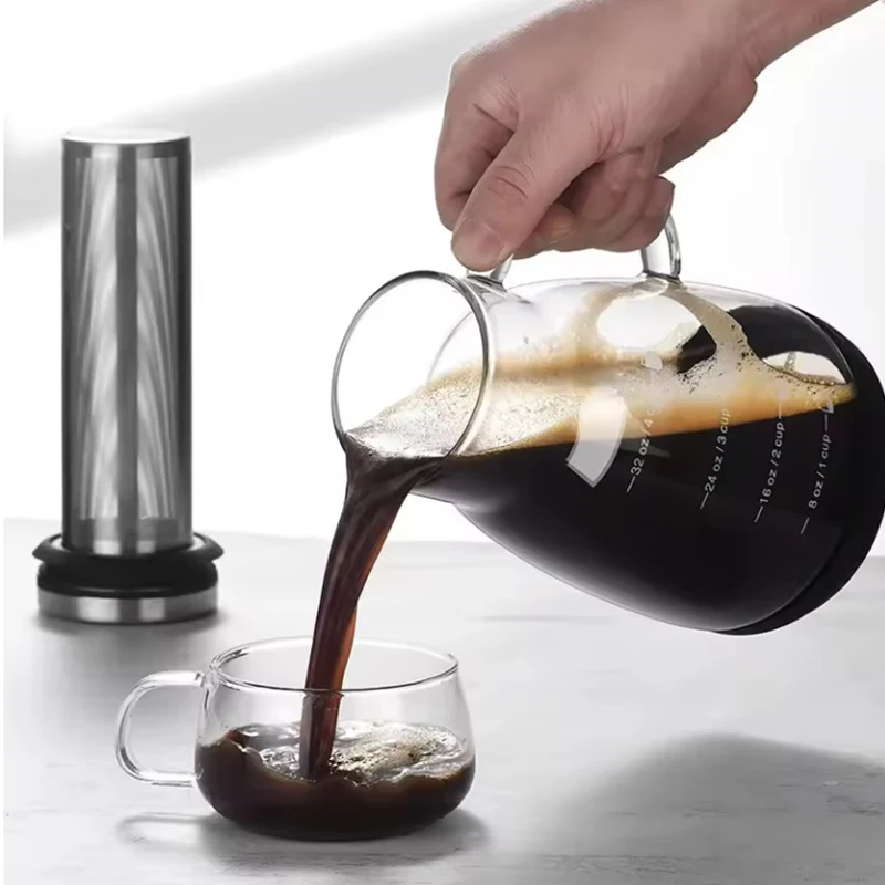 وعاء زجاجي لتحضير الإسبريسو وا - مراجعة Coffee Tea Pots وسعره